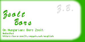 zsolt bors business card